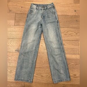 Brandy Melville Light Wash Cargo Jeans